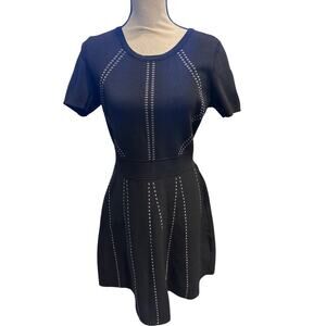 Women’s Karl Lagerfeld Paris Black Fit & Flare Dress. Size Medium